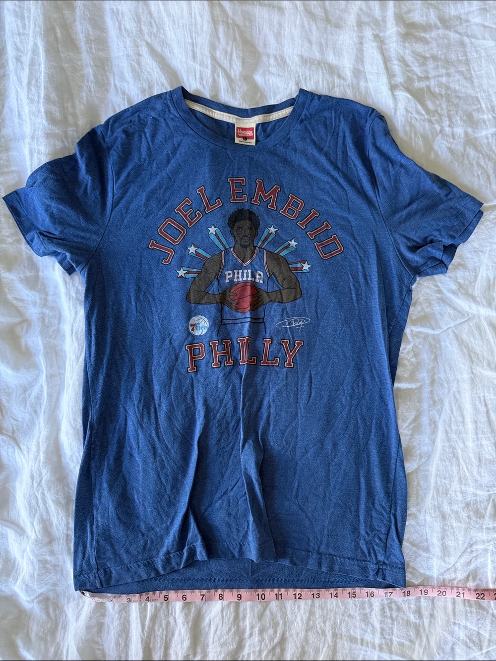 HOMAGE Blue Joel Embiid Philly Graphic Tee